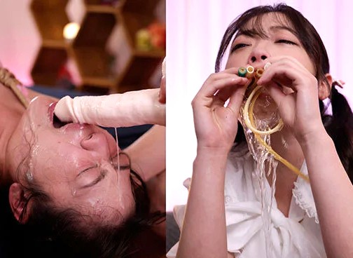二葉エマ｜イラマ専門ピンサロ×緊縛どM娘｜美女を拘束してやりたい放題にフェチ凌辱＆鬼畜調教。嗚咽、えずき汁を垂らし悶絶イキ