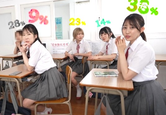 ひよこ女子×SEXできちゃう数値化｜僕にだけ見えるクラスメイトJKの頭上に浮かぶ数字。僕とSEXできる可能性を表しているらしいので・・・｜安堂はるの 愛瀬ゆうり 海野いくら 最上一花 春乃るる 有馬美玖 藤井レイラ