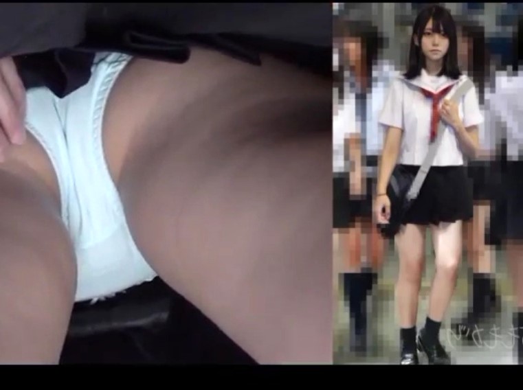 通学ひよこ少女×サイレント痴漢電車×逆さ盗撮｜激カワ制服JKをバックから生チンポ挿入してズボズボハメ犯す